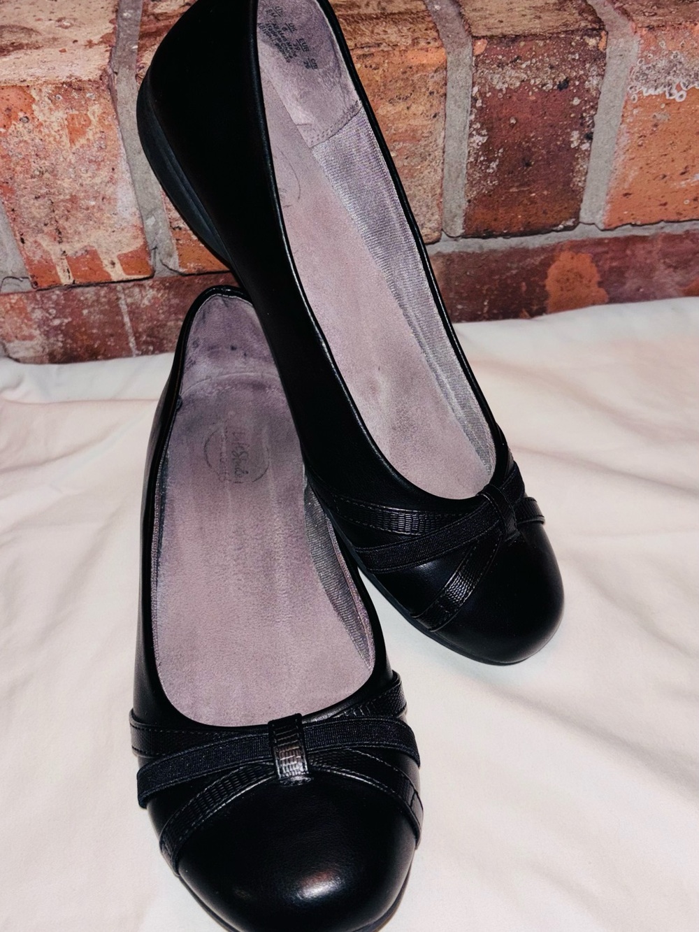 Life Stride Simply Comfort Ballet Black Flats size 9M Abigail